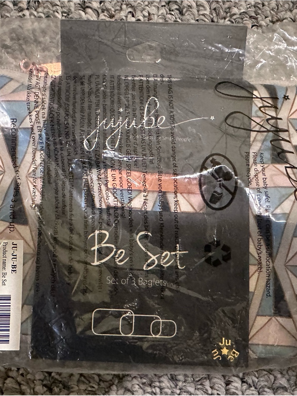 Ju-Ju-Be Rose Coloured Glass Be Set